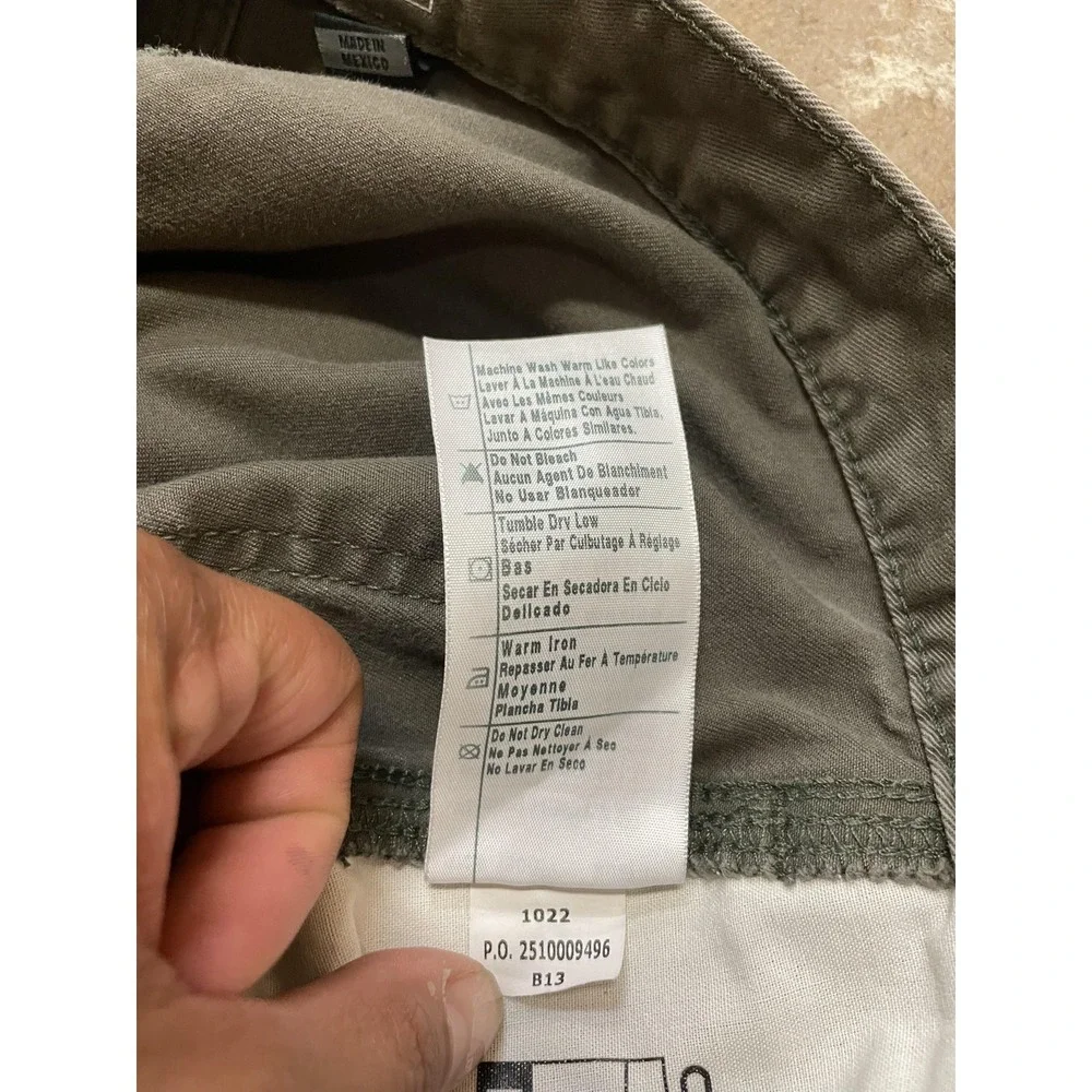 Carhartt Pants Mens 31x32 Gray Relaxed Fit Canvas Carpenter Work B324‎ DFE